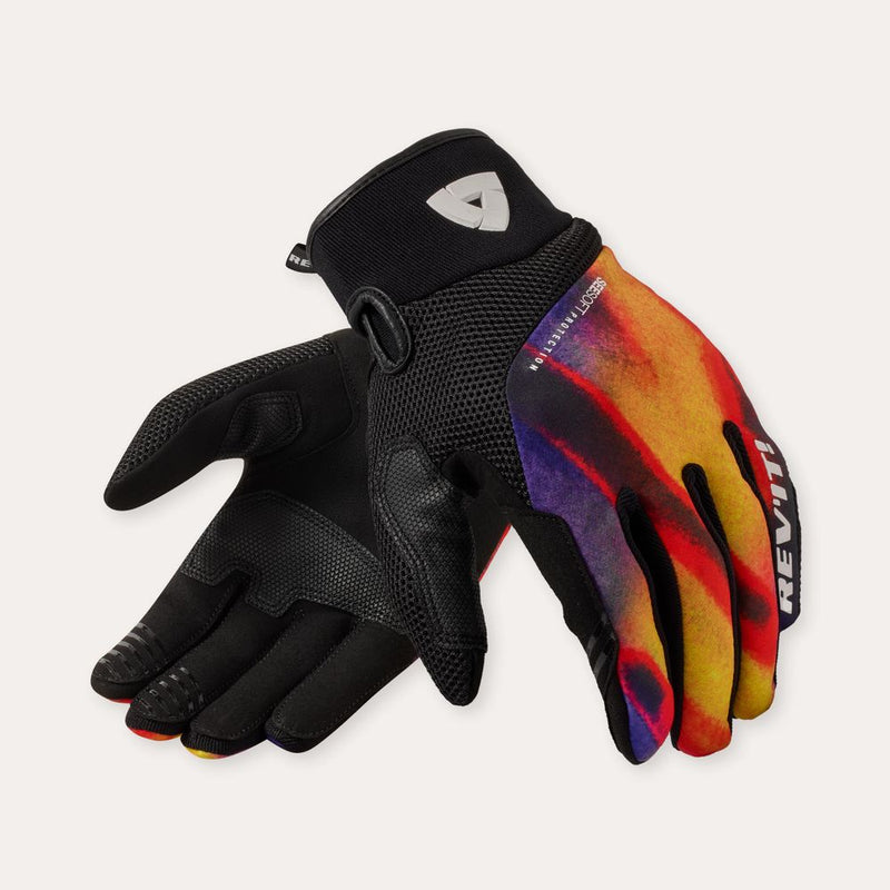 REV'IT! Surge Motorcycle Gloves Black/Orange / S  - Customhoj
