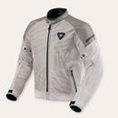 REV'IT! Torque 2 H2O Motorcycle Jacket Silver/Grey / S  - Customhoj