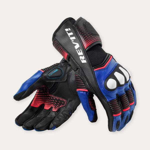 REV'IT! Xena 4 Ladies Motorcycle Gloves Black/Blue / XS  - Customhoj