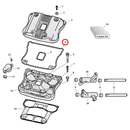Rocker Box Parts Diagram Exploded View for 04-22 Harley Sportster 4) 07-22 XL. James rocker cover gasket, upper/outer. Replaces OEM: 17362-07B