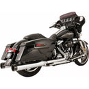 S&S El Dorado True Dual Exhaust System for Harley 17-24 Touring (excl. CVO) / Chrome / Black Tracer  - Customhoj