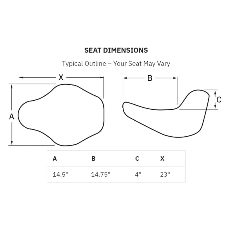 Saddlemen Dominator Low Solo Motorcycle Seat For Harley 08-24 Touring (excl. 23-24 CVO)