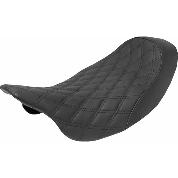 Saddlemen Renegade Lattice Stitch Solo Seat For Harley 08-24 Touring (excl. 23-24 CVO) / Black