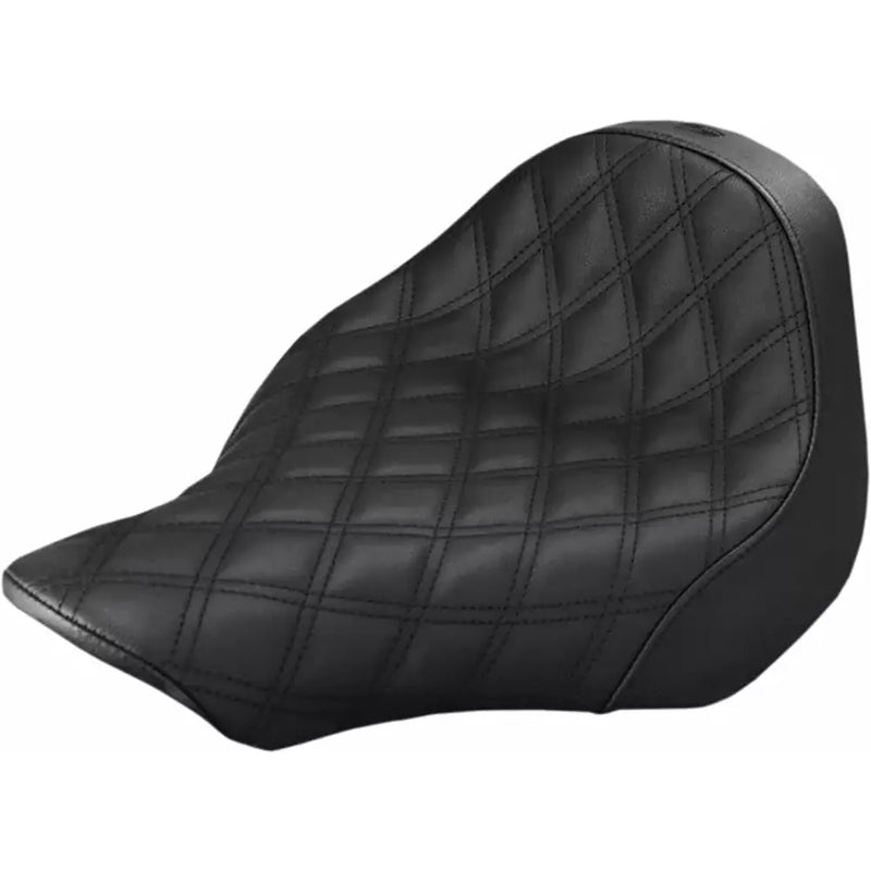 Saddlemen Renegade Lattice Stitch Solo Seat For Harley 13-17 Softail FXSB / Black