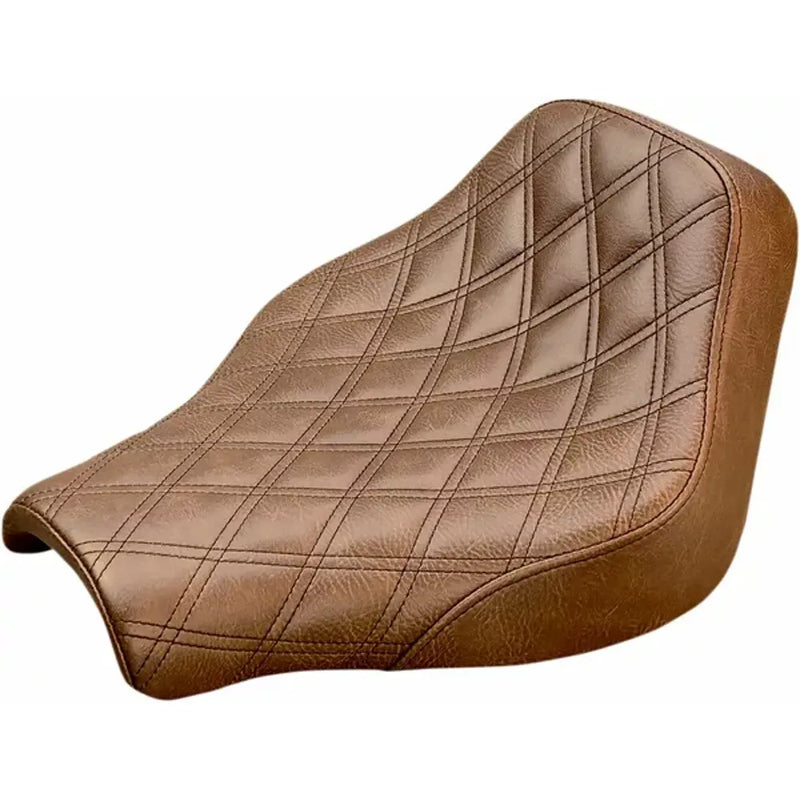 Saddlemen Renegade Lattice Stitch Solo Seat For Harley 18-24 Softail FXBB / FXBBS / FXST / Brown