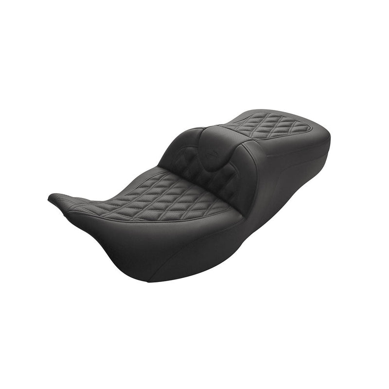 Saddlemen Road Sofa Seat for Harley 08-24 Touring (excl. 23-24 CVO) / Lattice Stitch / Non-Heated Without Backrest