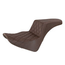 Saddlemen Step-Up Front Lattice Stitch for Harley 18-25 Softail Deluxe / Heritage / Heritage Classic / Slim / Brown / Black  - Customhoj