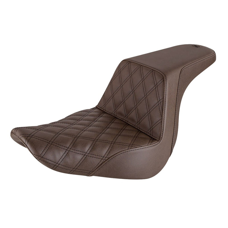 Saddlemen Step-Up Front Lattice Stitch for Harley 18-25 Softail Sport Glide & Low Rider / S / ST / Brown / Black  - Customhoj