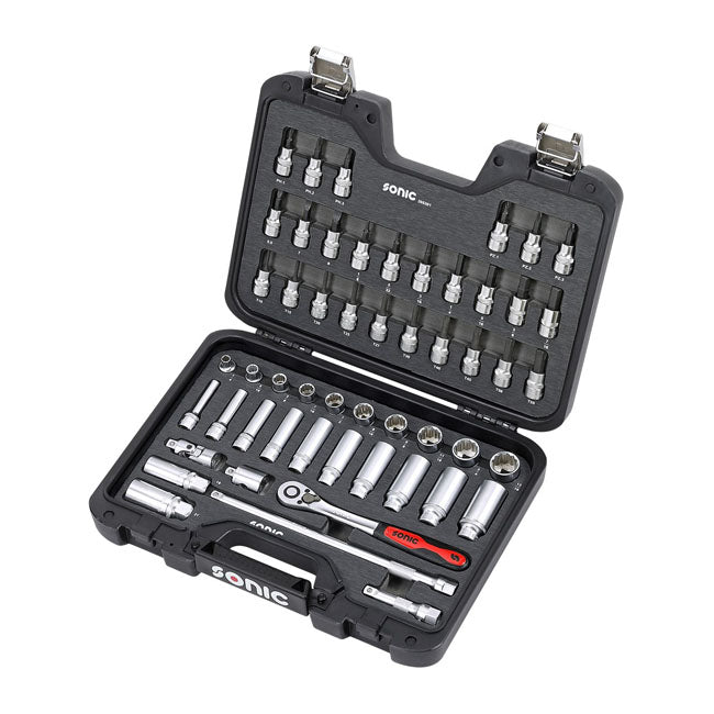 Sonic Socket Set Sonic Combination Socket 3/8'' Set US Sizes Customhoj