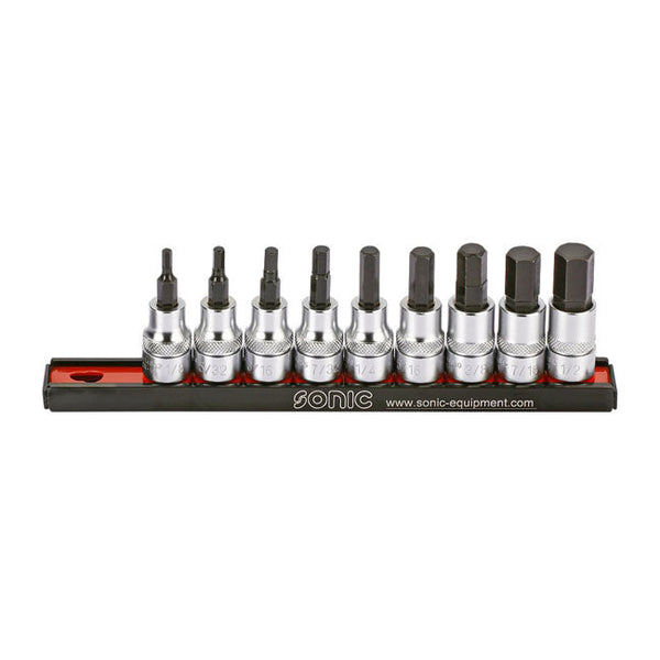 Sonic Socket Set Sonic Hex Bit Socket Rail Set 3/8" US Sizes Customhoj