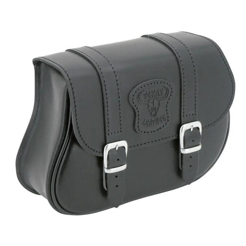 Texas Leather Sort rammetaske til Harley