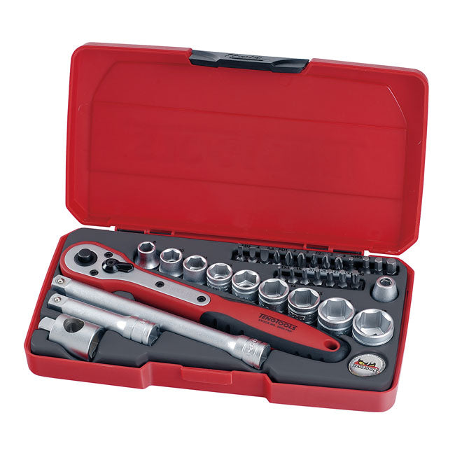 TengTools Wrench Set Teng Tools Socket Wrench Set 34-pcs Metric Sizes Customhoj