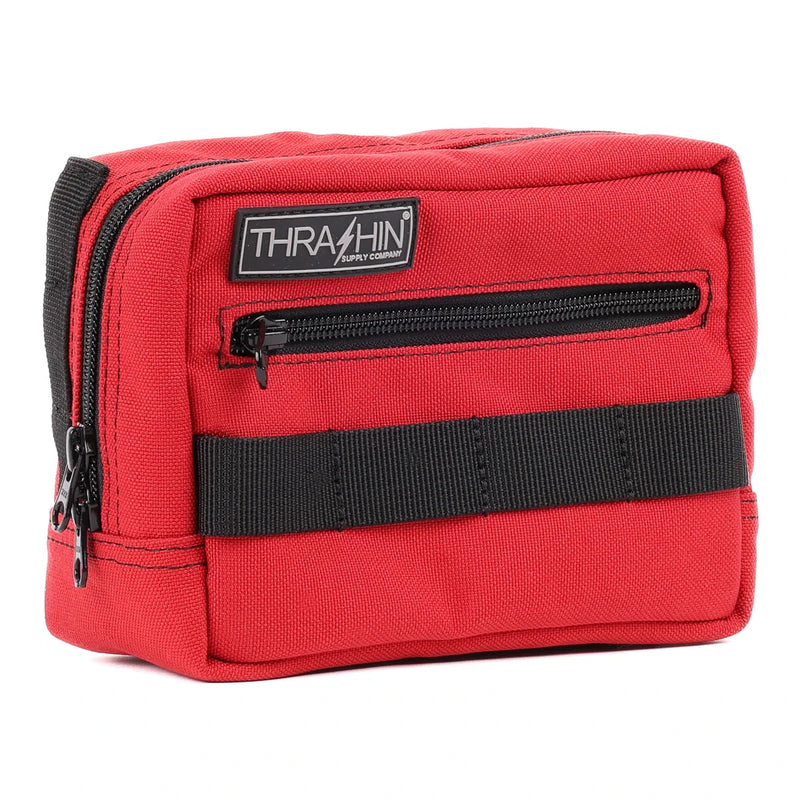 Thrashin Supply Motorcycle Handlebar Bag Red  - Customhoj