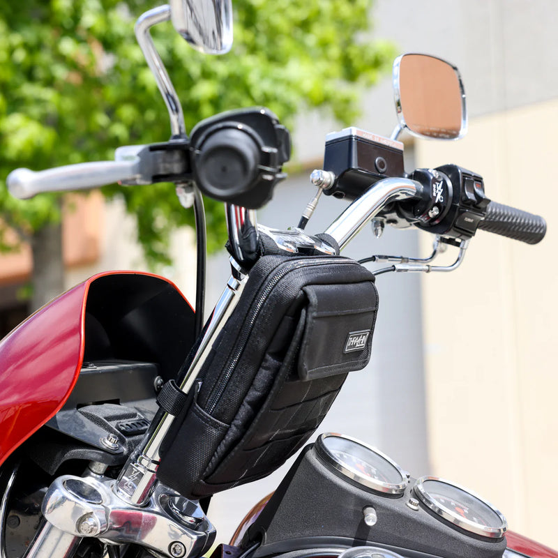 Thrashin Supply Motorcycle Handlebar Bag Slim  - Customhoj