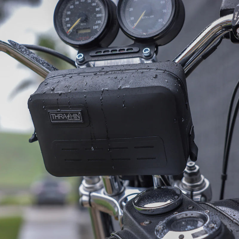 Thrashin Supply Waterproof Motorcycle Handlebar Bag  - Customhoj