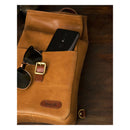 Trip Machine Vintage Leather 3.3L Motorcycle Saddlebag / Shoulder Bag  - Customhoj