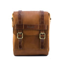 Trip Machine Vintage Leather 4.4L Motorcycle Tank / Tail Bag Tan Brown  - Customhoj