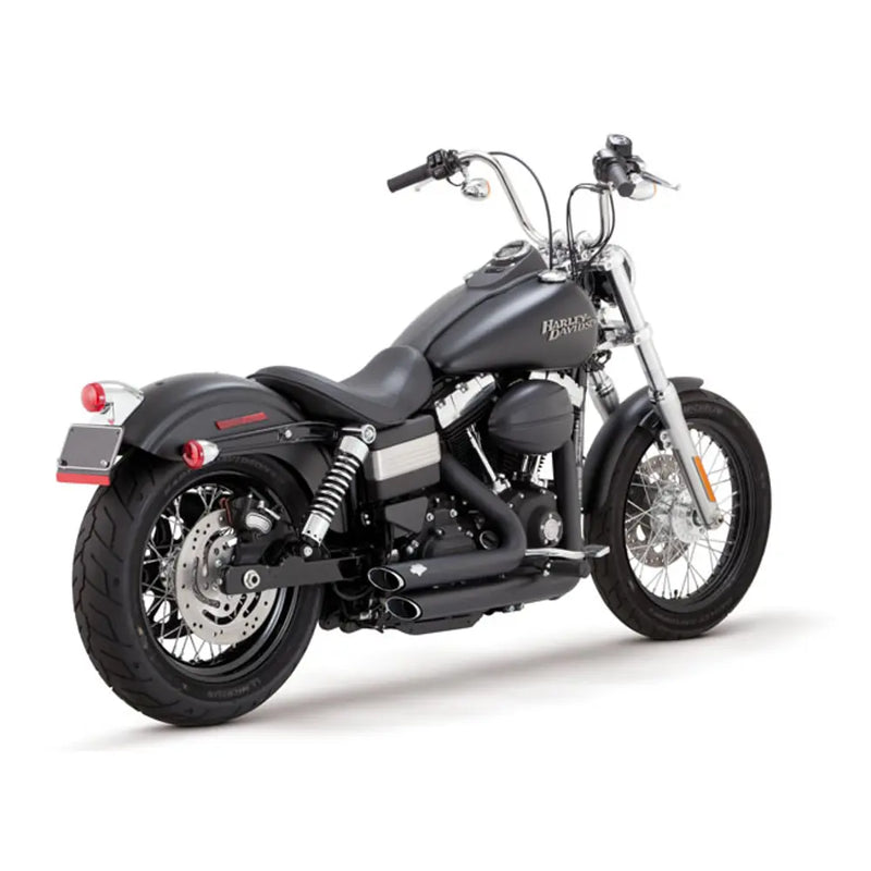 Vance & Hines Shortshots Staggered Exhaust for Harley 12-17 Dyna (excl. FLD) / Black  - Customhoj