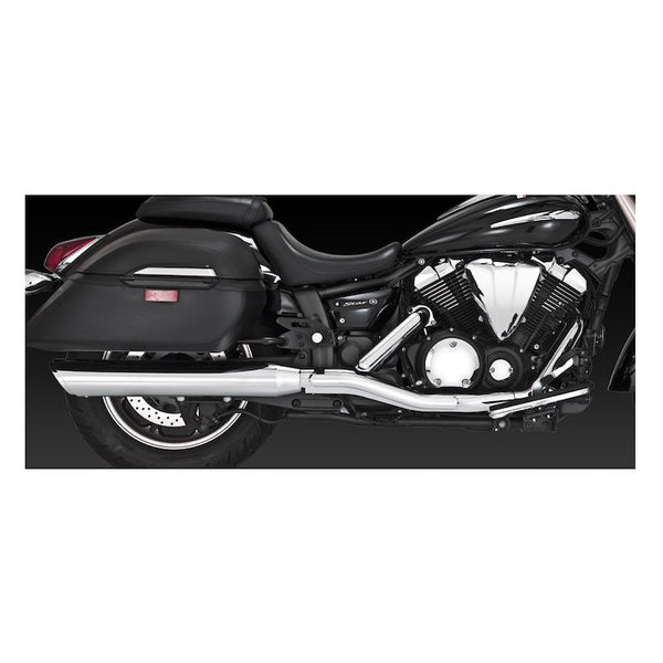 Vance & Hines Twin Slash Chrome Slip-On Muffler for Yamaha XVS950 / A / CT 09-16