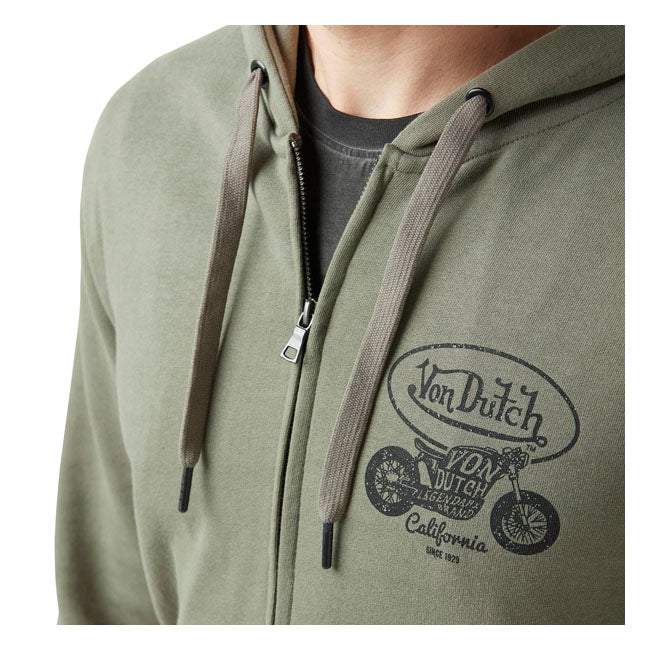 Von Dutch Chest Print Hoodie