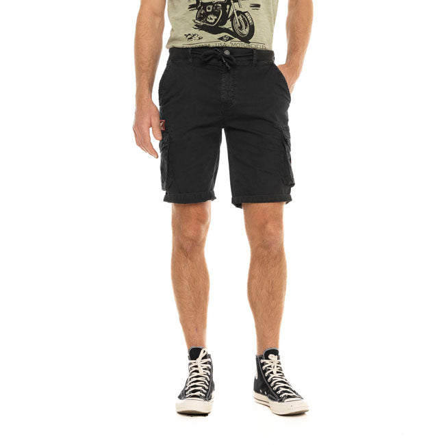 Von Dutch Piston Cargo Shorts Black / S  - Customhoj