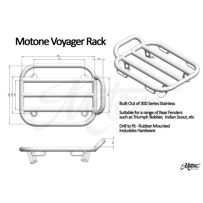 Motone Voyager Universal bagagebærer til motorcykler