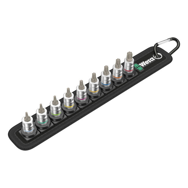 Wera Socket Set Wera Socket Belt with 1/4" Drive Torx Socket Bits Customhoj