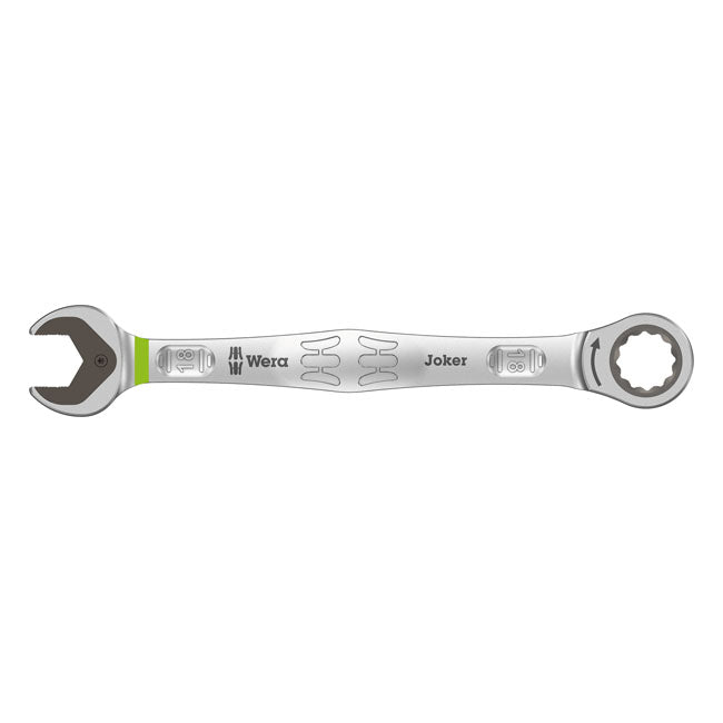 Wera Wrenches 18mm Wera Ratcheting Wrench Open/Box End Joker Metric Sizes Customhoj