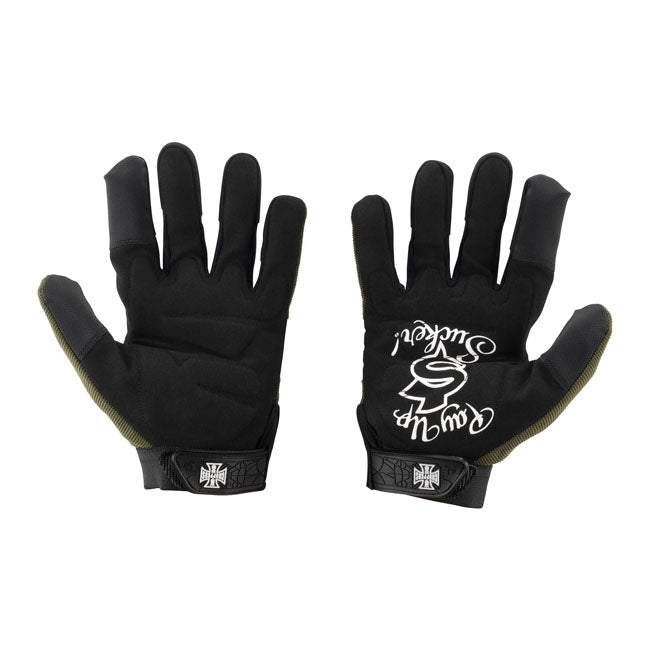 West Coast Choppers Pay Up Suckers Motorcycle Gloves