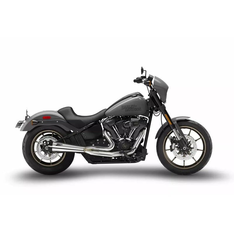 Zard 2-into-1 Euro 4/5 E5 Exhaust System for Harley 18-24 Softail Standard / Fat Bob / Street Bob / Low Rider S & ST / Polished Stainless Steel  - Customhoj