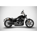 Zard EC Euro 4/5 Approved Cone Slip-On Mufflers for Harley Softail 18-24 Softail Standard FXST / Matte Black  - Customhoj