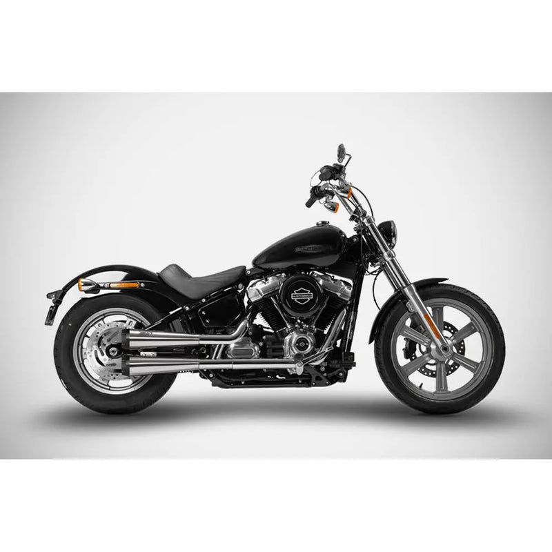 Zard EC Euro 4/5 Approved Cone Slip-On Mufflers for Harley Softail 18-24 Softail Standard FXST / Polished  - Customhoj