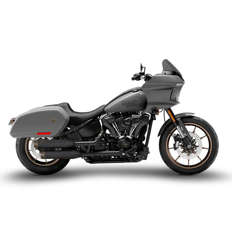 Zard EC Euro 4/5 Approved Overlapped Slip-On Mufflers for Harley Softail 18-24 Low Rider FXLR / S / ST / Black / Bronze  - Customhoj
