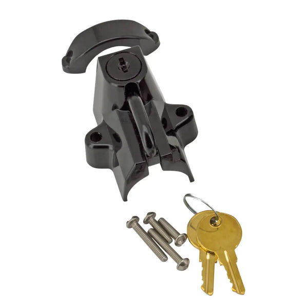 Zodiac Universal Motorcycle Helmet Lock Gloss black  - Customhoj