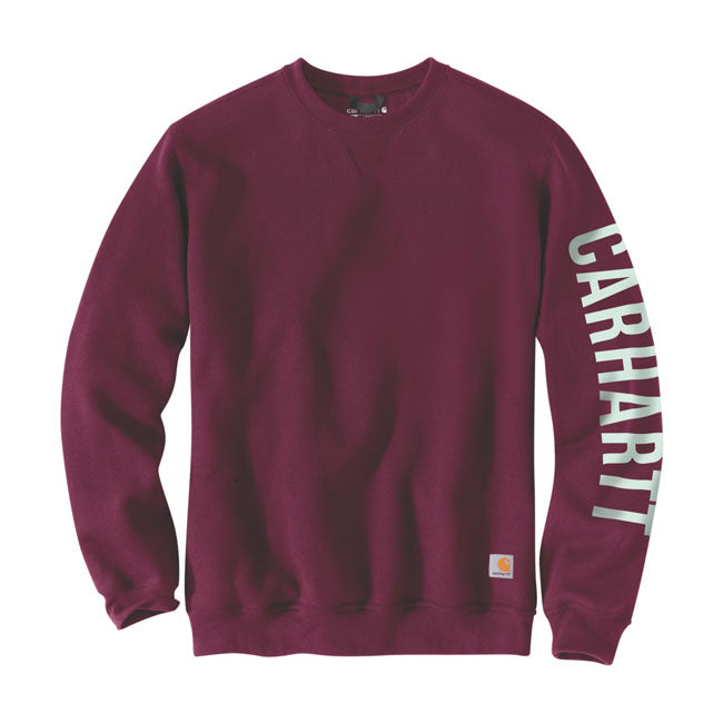 Carhartt Sweatshirt Red / S Carhartt Logo Sleeve Sweatshirt Customhoj