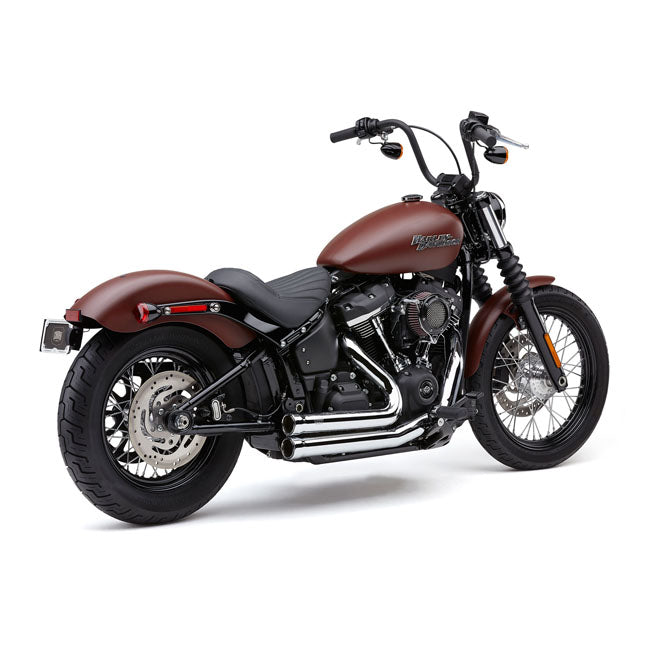 Cobra HD Softail Exhaust System FLDE Deluxe; FXLR Low rider; FLSL Slim; FXBB Street Bob 18-21 / Chrome Cobra Speedster 909 Exhaust Softail 12-21 Customhoj