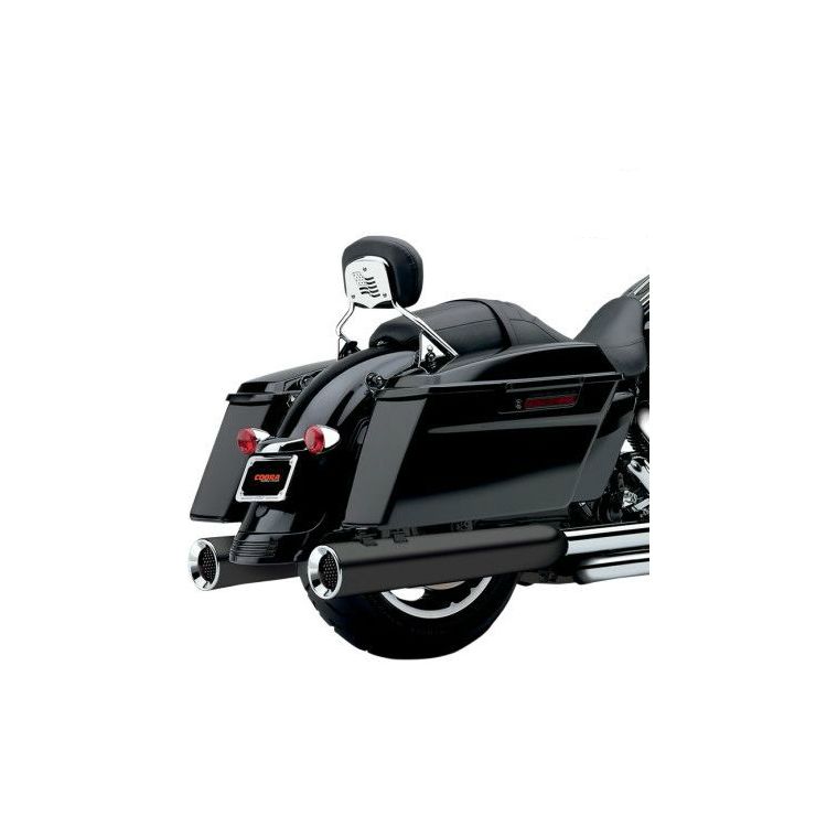 Cobra HD Touring Slip-On Cobra PowrFlo 4.5" Slip-On Black / Chrome Touring 95-22 Customhoj