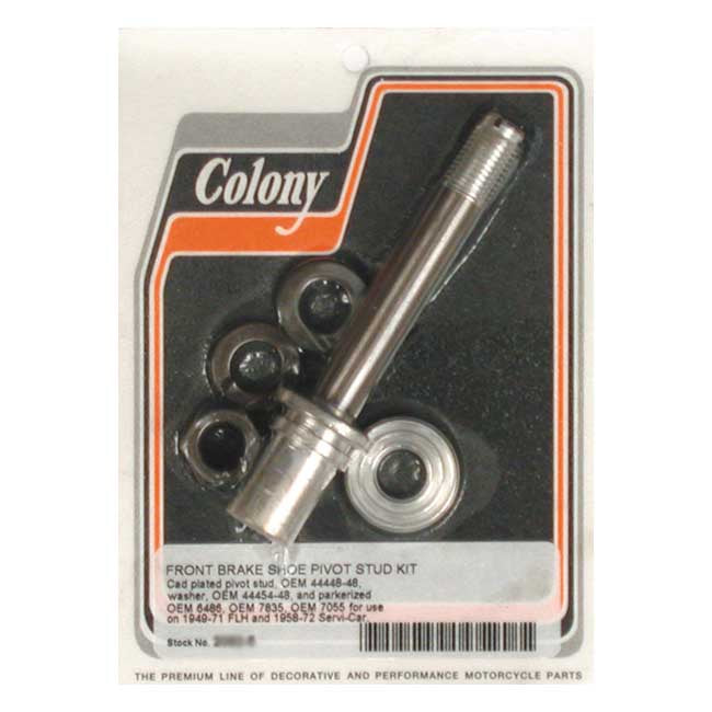 COLONY Trumbroms montering Colony Brake Pivot Stud Drum Brake FL 49-71; 58-71 45" Customhoj