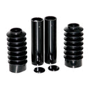 CULTWERK Damask / Gaffelkåpa / Bälg 04-21 Sportster (exkl. 11-21 XL1200X/XS/C/CX, 883L, 1200T) Cult-Werk 6-piece fork tube cover kit. Rubber boots. Sportster 04-21 / Dyna 06-17 / FXBR/S 18-21 Customhoj