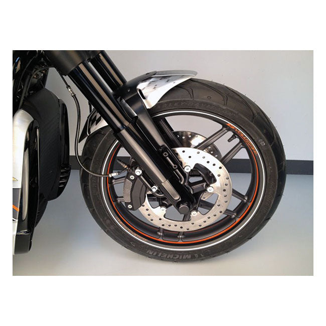 CULTWERK Damask / Gaffelkåpa / Bälg 12-17 VRSCR V-Rod, Night Rod Special, Muscle Cult-Werk 2-piece lower fork tube cover kit. Softail 13-21 / Dyna 07-17 / V-Rod 02-17 Customhoj