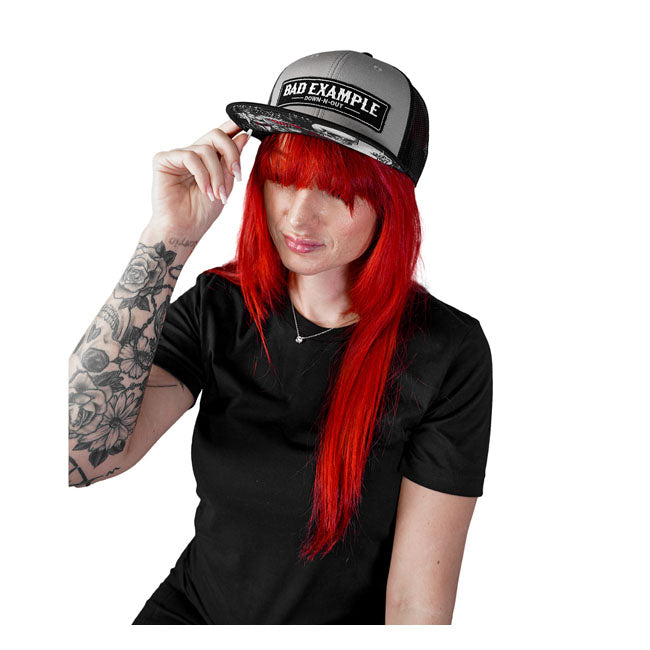 Down-n-Out Keps Down-n-Out Bad Example Snapback Keps Grå/Svart Customhoj