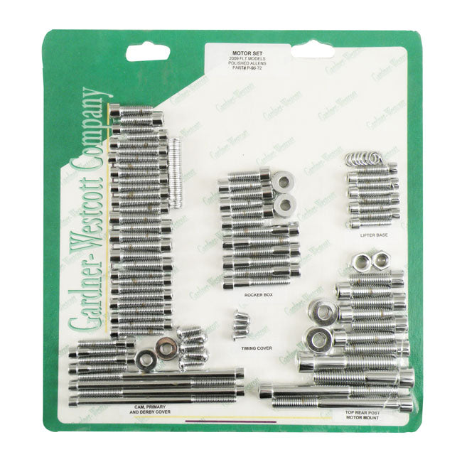 GARDNER-WESTCOTT Skruvkit Harley GW Motor Screw Set Insex HD 36-21 Customhoj