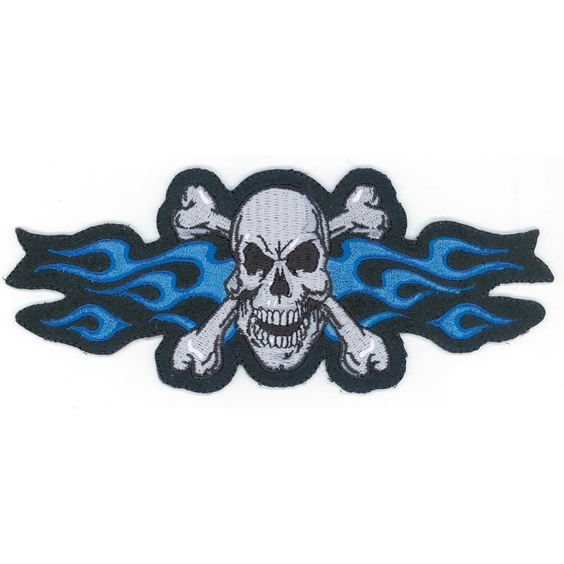Lethal Threat Patch Lethal Threat Patch Blue Flame Skull Customhoj