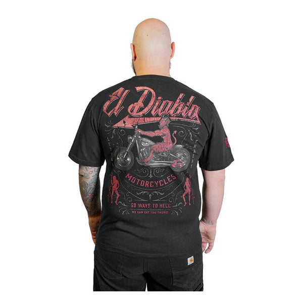 LETHAL THREAT T-shirt Lethal Threat El Diablo T-shirt Svart Customhoj