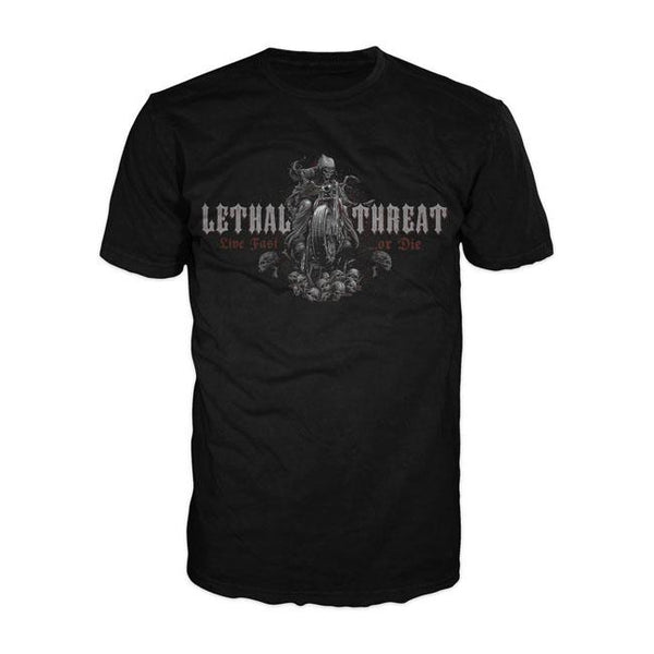 LETHAL THREAT T-shirt Lt Live Fast Or Die T-Shirt Svart Customhoj