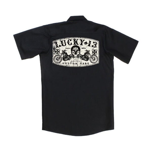 Lucky 13 Skjorta Lucky 13 Dual Chopper workshirt Svart Customhoj