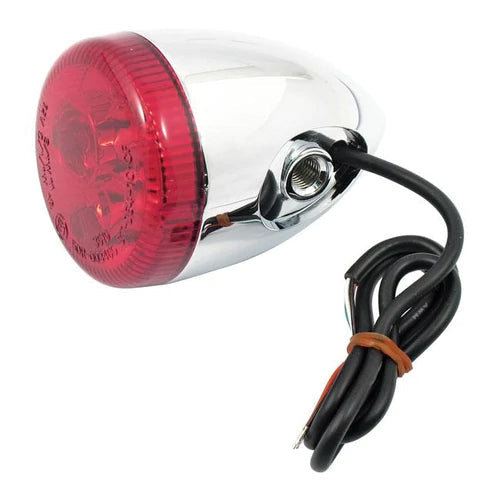 MCS 3 in 1 bakljus 3-1 LED Bullet Bakljus/Blinkers Krom Amber Customhoj