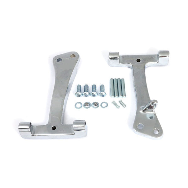 MCS Floorboards Harley 06-17 Dyna / Chrome Passenger Floorboard Mount Brackets for Harley Customhoj