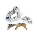 MCS Hjälmlås OEM Style Helmet Lock. Black / Chrome Customhoj