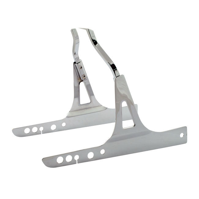 MCS Sissy Bar Side Plates Harley Rigid Sissy Bar Side Plates for Harley Customhoj